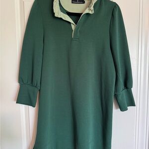 Pomander Place Sage Green Ruffle Collar Top